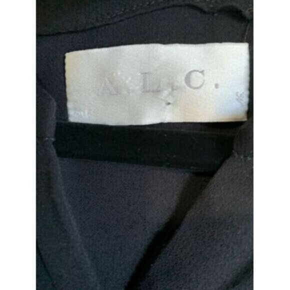 A.L.C. Women Jumpsuit Black Long Sleeve Viscose Size 2 Grunge Dark Gorpcore Punk - Picture 10 of 12
